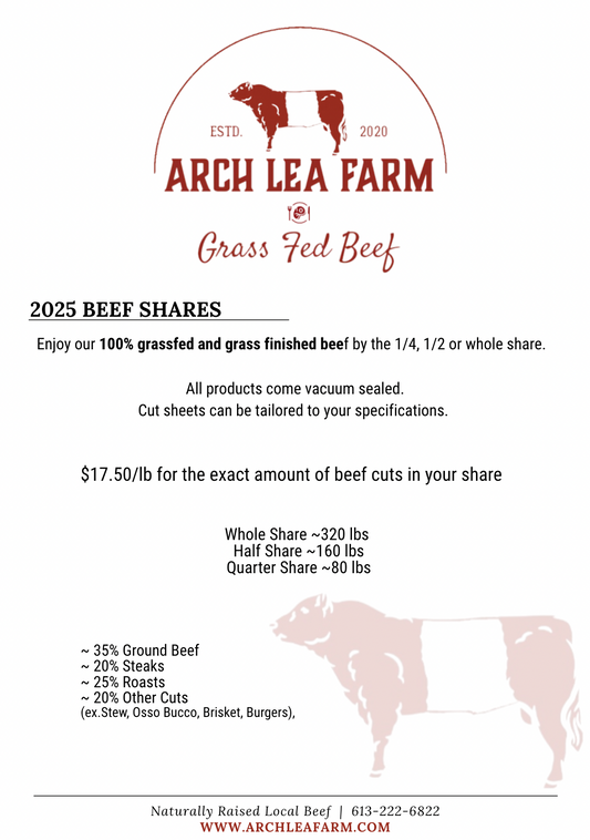 1/2 Beef Share DEPOSIT (Grass Fed/Finished)