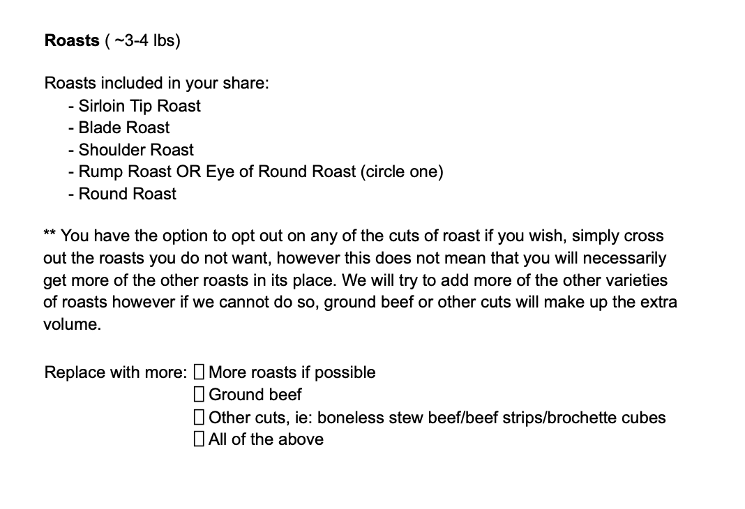 1/4 Beef DEPOSIT (Grass Fed/Finished)